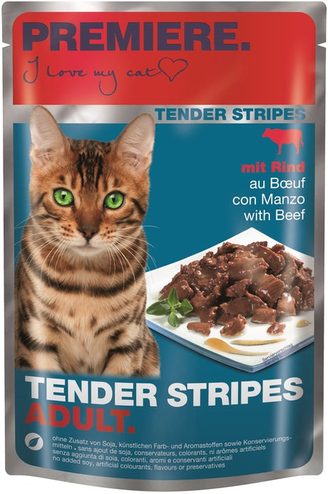 Adult TenderStripes pou okse 85 g - Maxi Zoo Danmark