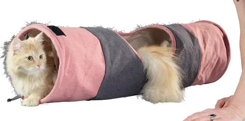 Kattetunnel Selection m/knitrefolie 90x25 cm - Maxi Zoo Danmark