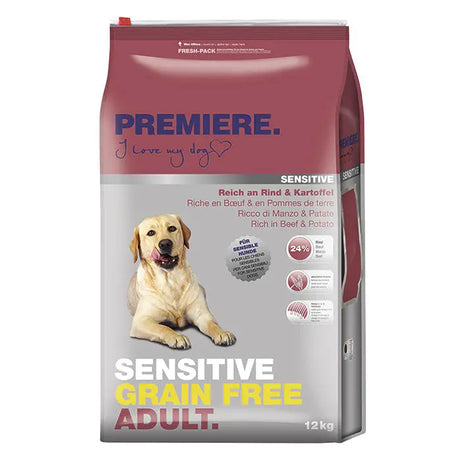 Adult sensitive kornfri okse & kartoffel 12 kg - Maxi Zoo Danmark