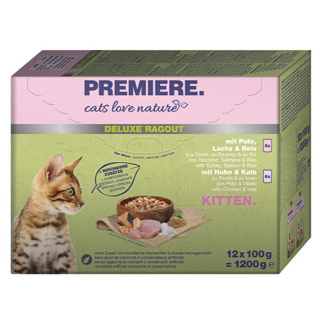 Kitten Ragout menu, pouch 12 x 100 g - Maxi Zoo Danmark