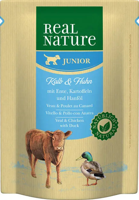 Junior, pouch kalv, kylling & and 300 g - Maxi Zoo Danmark