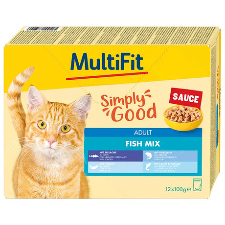 Adult Sauce, menuboks fisk mix 12x100 g - Maxi Zoo Danmark