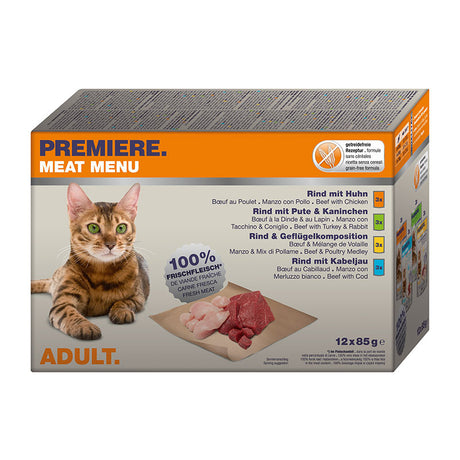 Adult Meat Menu, menuboks 12x85 g - Maxi Zoo Danmark