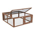 Udendørsbur Woody Garden 116x107x41,6 cm brun