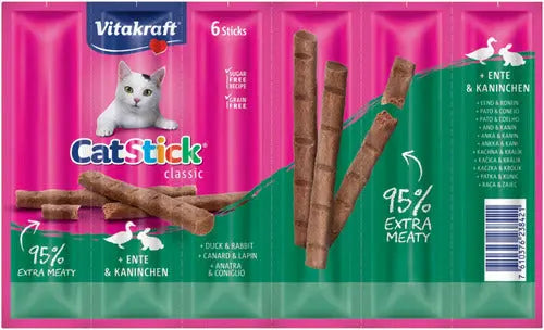 Cat-Stick Mini and & kanin 6x6 g - Maxi Zoo Danmark