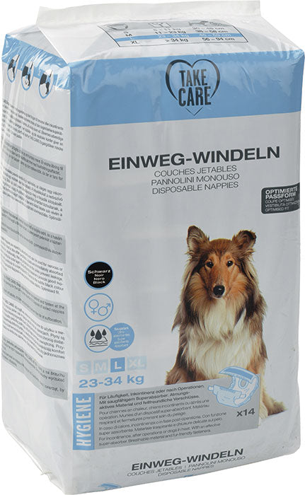 Engangsbleer L 14 stk sort - Maxi Zoo Danmark