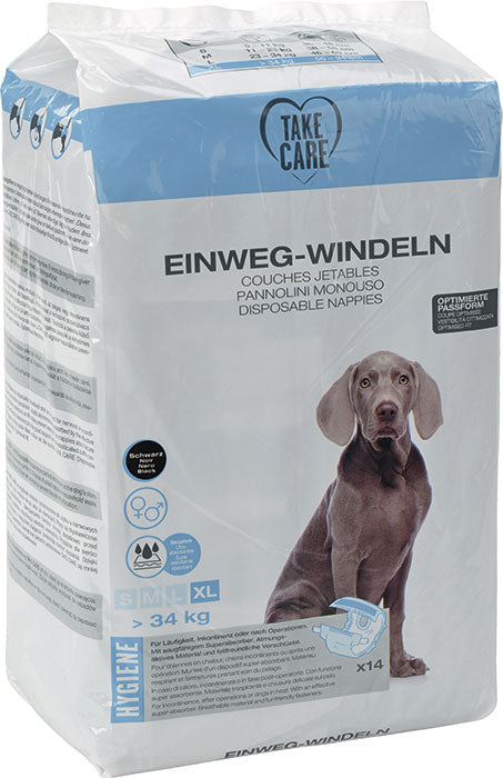 Engangsbleer XL 14 stk sort - Maxi Zoo Danmark
