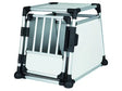 Transportbox M 55x62x78 cm aluminium - Maxi Zoo Danmark