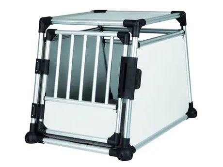 Transportbox M-L 63x65x90 cm aluminium - Maxi Zoo Danmark