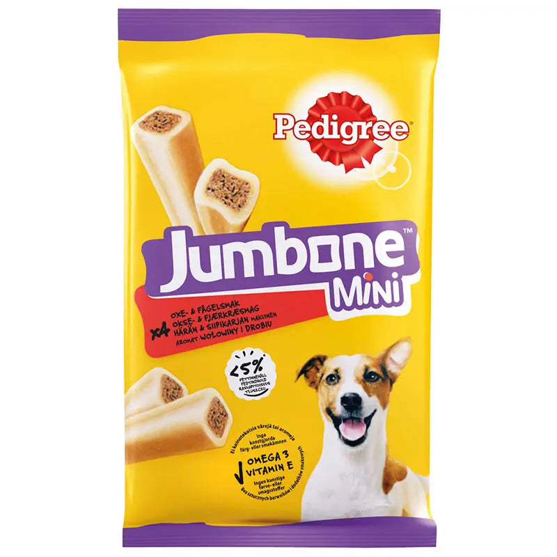 Jumbone Mini Okse 4 stk 160 g - Maxi Zoo Danmark