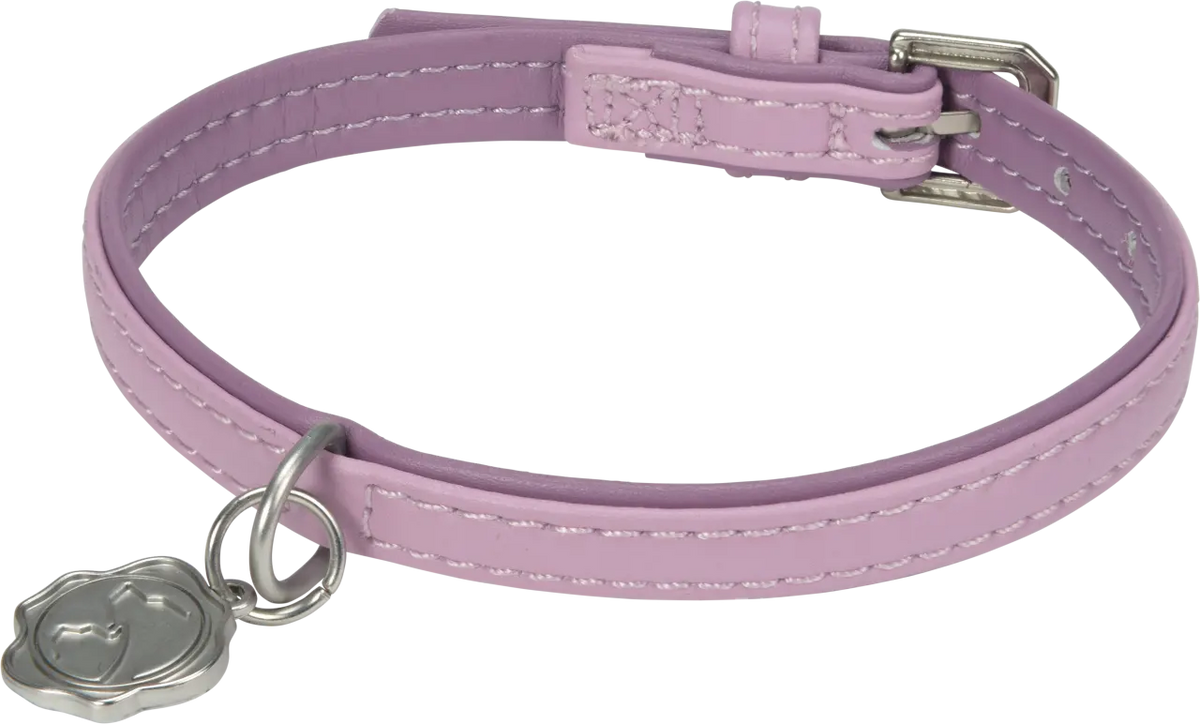 Kunstlæderhalsbånd Deluxe XXS rosa
