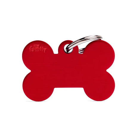 Navnetegn ben big 2,5x3,8 cm rød - Maxi Zoo Danmark