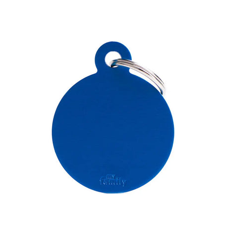 Navnetegn cirkel big 3,93x3,17 cm blå - Maxi Zoo Danmark