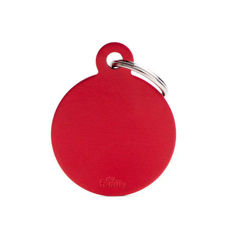 Navnetegn cirkel big 3,93x3,17 cm rød - Maxi Zoo Danmark