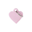 Navnetegn hjerte small 2,8x2,5 cm pink - Maxi Zoo Danmark