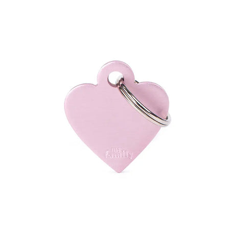 Navnetegn hjerte small 2,8x2,5 cm pink - Maxi Zoo Danmark