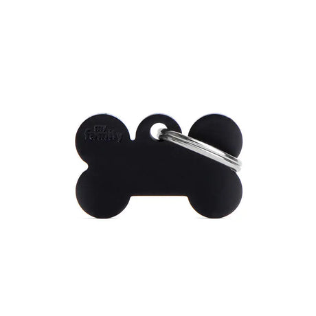 Navnetegn ben small 1,9x3 cm sort - Maxi Zoo Danmark