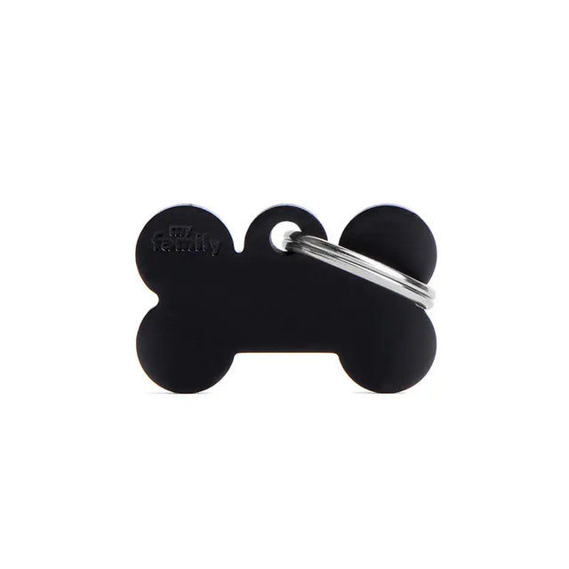 Navnetegn ben small 1,9x3 cm sort - Maxi Zoo Danmark