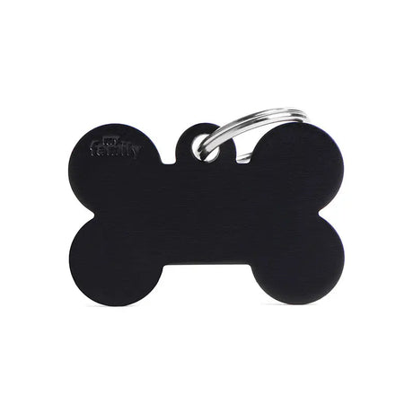 Navnetegn ben big 2,5x3,8 cm sort - Maxi Zoo Danmark