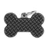 Navnetegn ben Bronx big 2,5x3,8 cm sort/sølv - Maxi Zoo Danmark