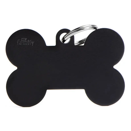 Navnetegn ben XL 4,8x3,15 cm sort - Maxi Zoo Danmark