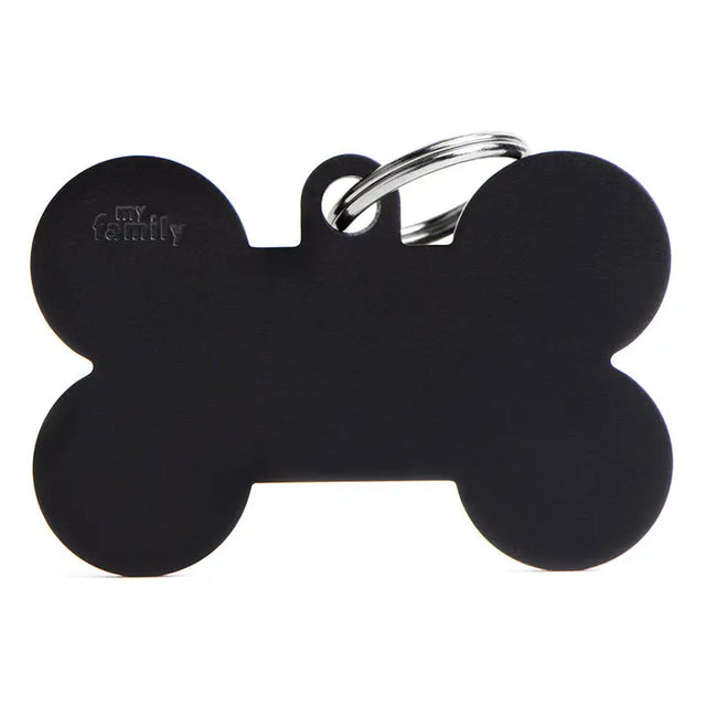 Navnetegn ben XL 4,8x3,15 cm sort - Maxi Zoo Danmark