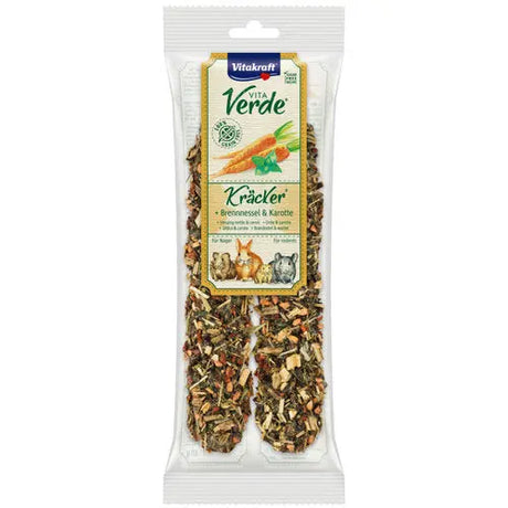 Kornfri Vita Verde Kräcker brændælde/gulerod 80 g - Maxi Zoo Danmark