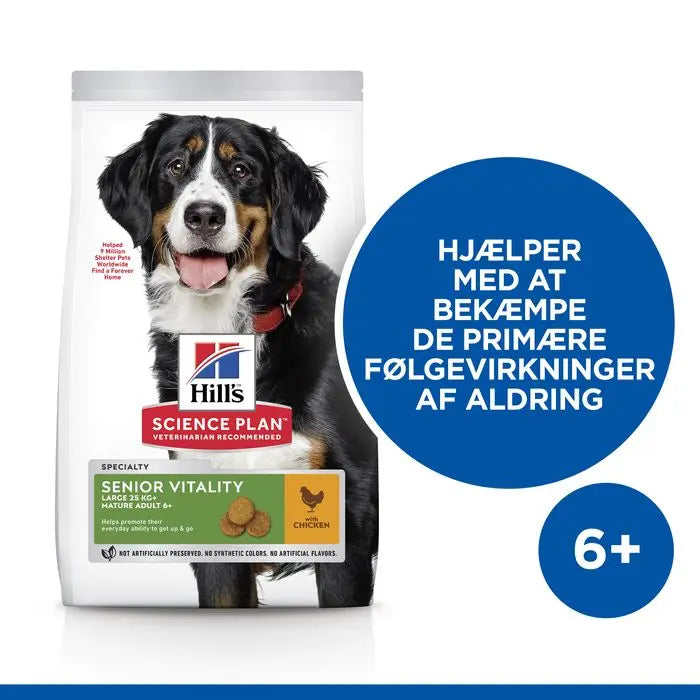 SP Canine Senior Vitality Large kylling  14 kg - Maxi Zoo Danmark