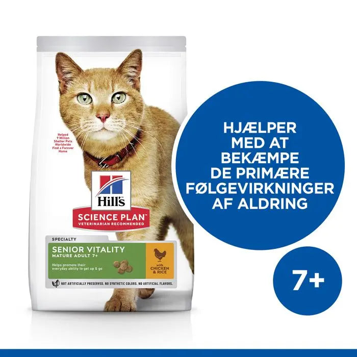 SP Feline Senior Vitality kylling & ris 7 kg - Maxi Zoo Danmark