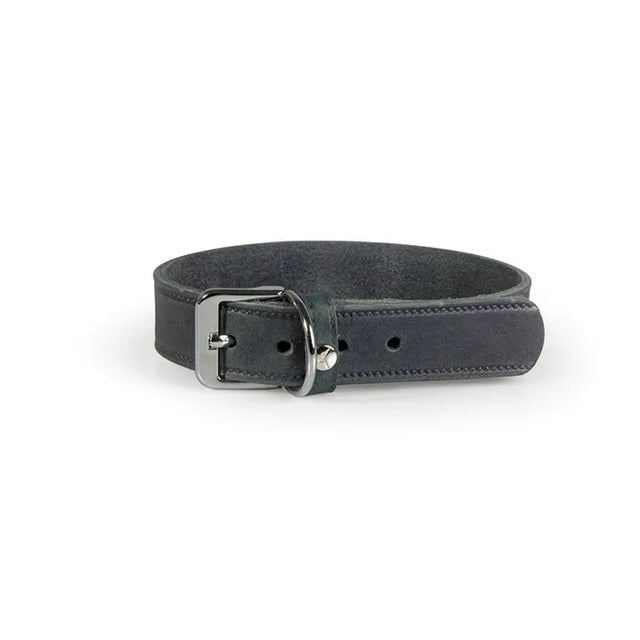 Læder halsbånd Weinheim 37-42 cm granit bred - Maxi Zoo Danmark