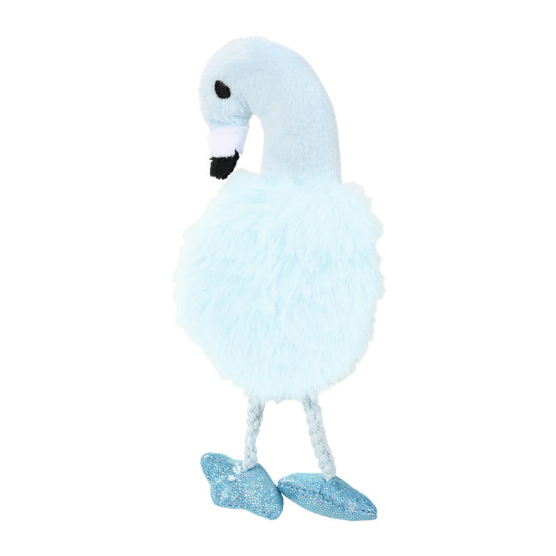 Kattelegetøj Flamingo fyldbar 15 cm blå