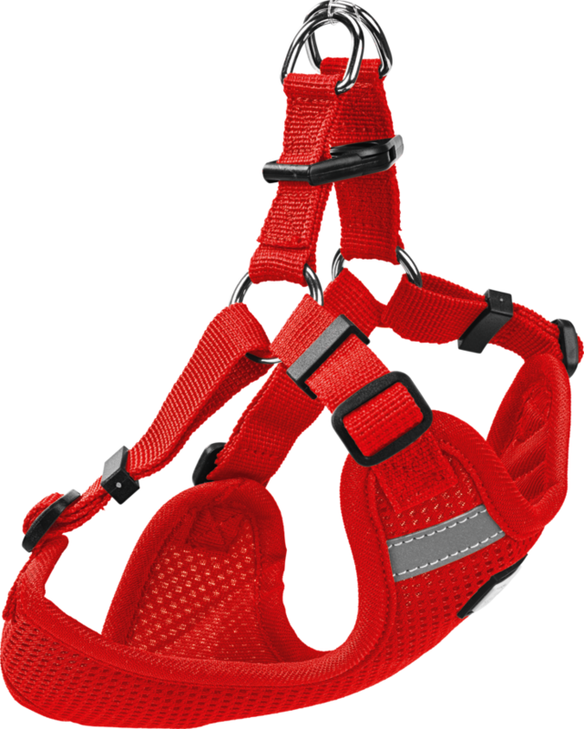 Nylonsele Mesh 24-32 cm rød - Maxi Zoo Danmark