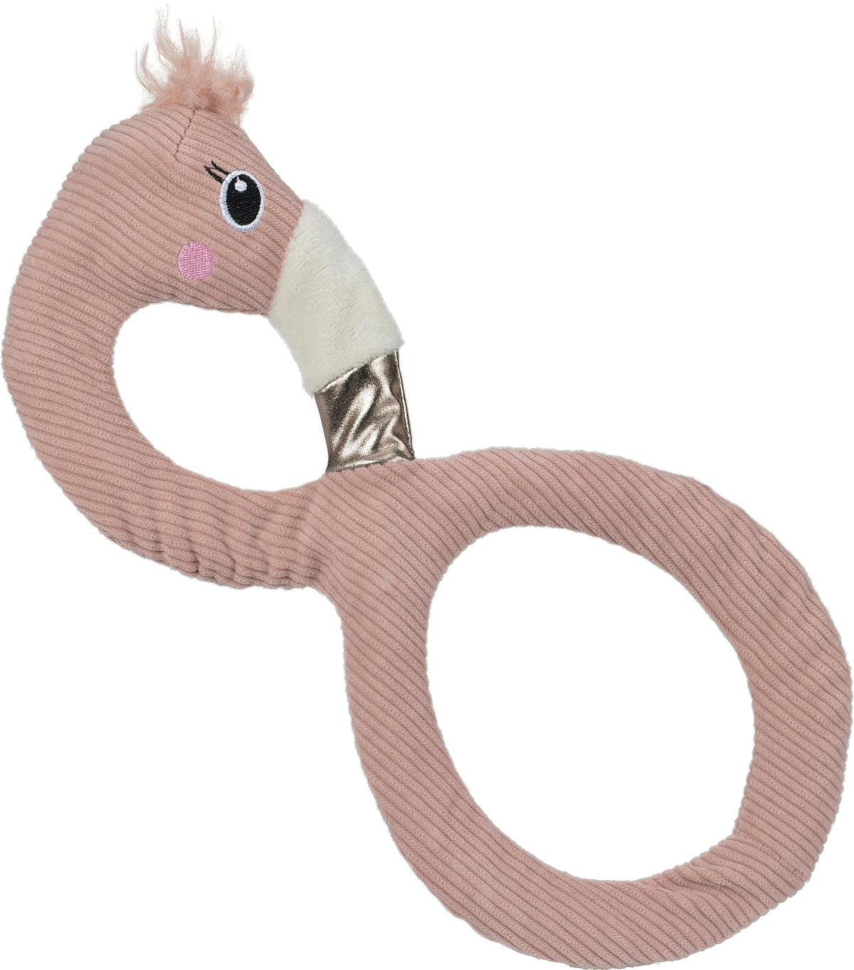 Xmas plysflamingo reb krop 33x16x9 cm