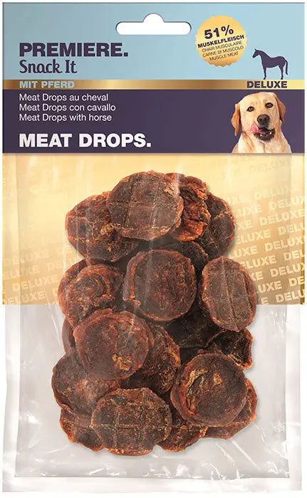 Snack it Meat Drops Hest 100g - Maxi Zoo Danmark