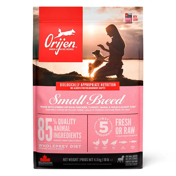 ORIJEN Small Breed Kalkun, kylling og fisk 4,5 kg - Maxi Zoo Danmark