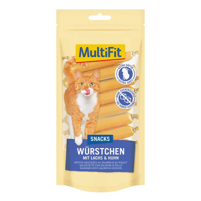 Snack Pølse Laks 12x9 g - Maxi Zoo Danmark