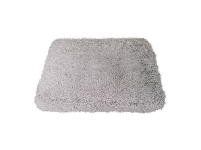 Hundepude Fluffy XL 118x72x8 cm lysegrå
