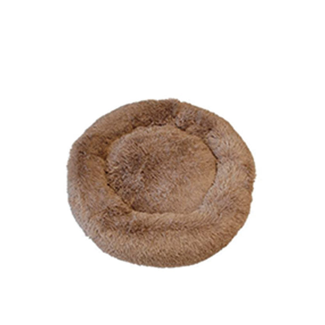 Hundeseng Fluffy M Ø76,5 cm brun - Maxi Zoo Danmark