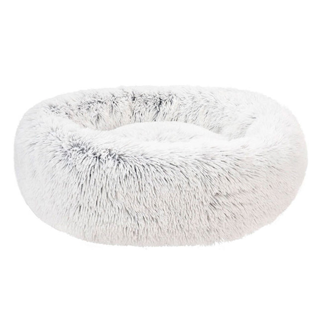 Hundeseng Fluffy L Ø100,5 cm lysegrå - Maxi Zoo Danmark
