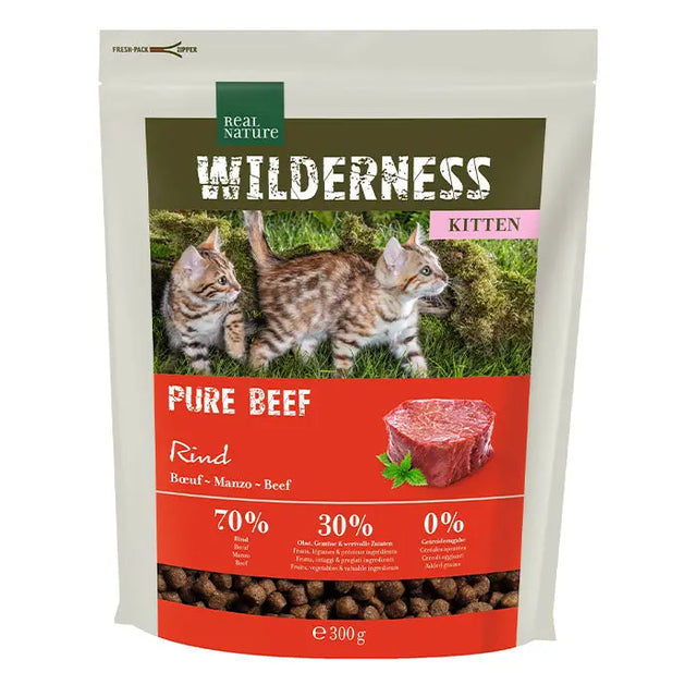 Kitten Wilderness Pure Okse 300 g - Maxi Zoo Danmark
