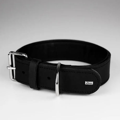 Læderhalsbånd Okse L-XL 70 cm sort - Maxi Zoo Danmark
