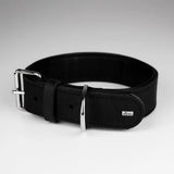Læderhalsbånd Okse XL 75 cm sort - Maxi Zoo Danmark