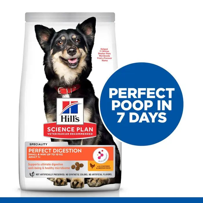Perfect Digestion Small & Mini kylling & brune ris 6kg - Maxi Zoo Danmark