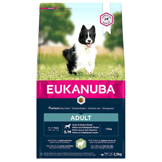 Adult Small & Medium Breed Lam og Ris 2,5 kg - Maxi Zoo Danmark