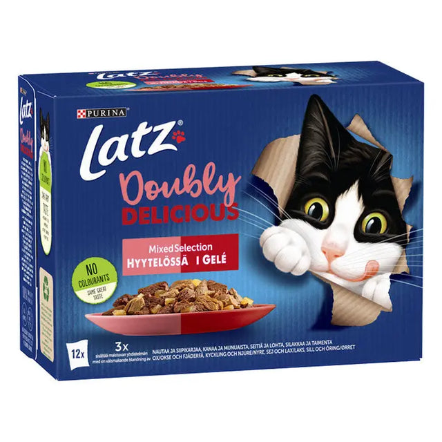 LATZ AGAIL Doubly Delicious Mixed Gelé 12x85 g - Maxi Zoo Danmark