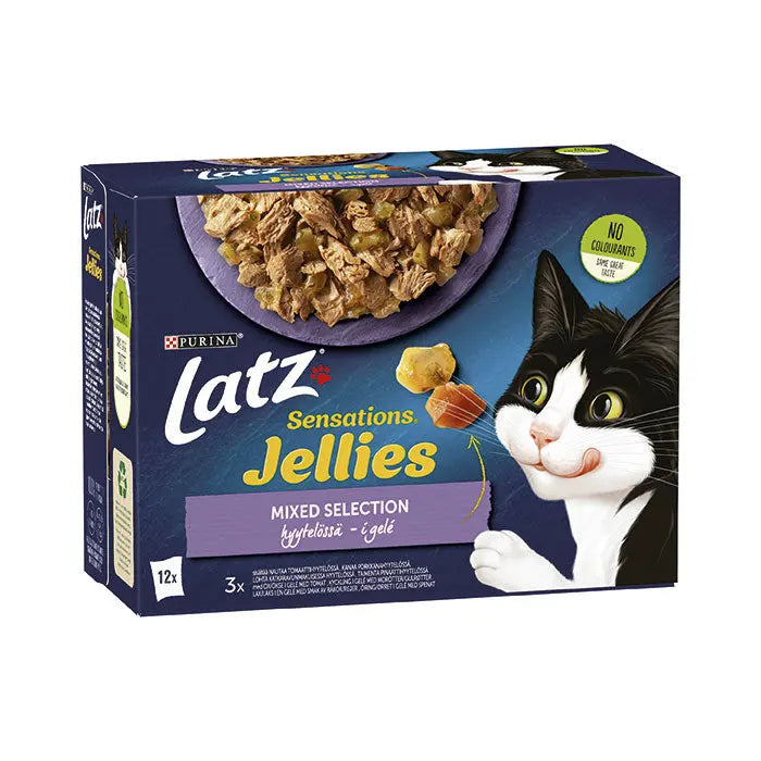 LATZ Sensations Jellies Mixed Gelé 12x85 g - Maxi Zoo Danmark