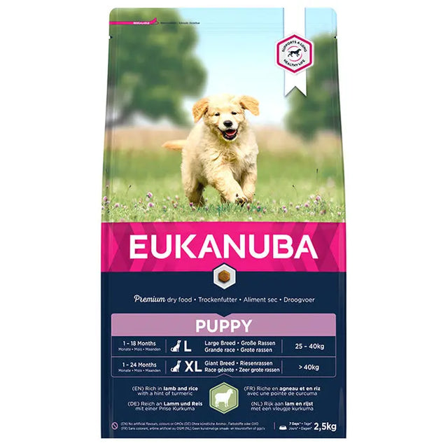 Puppy Large Lam og ris 2,5 kg - Maxi Zoo Danmark