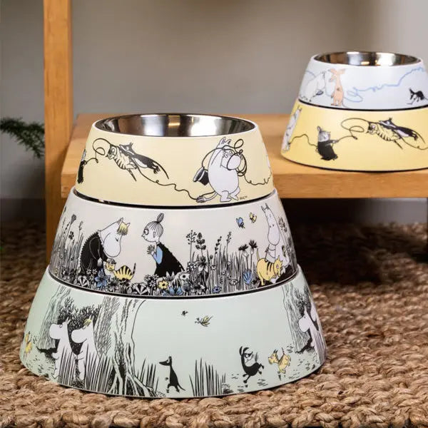 Melamin skål Moomin Pets S 160 ml blå - Maxi Zoo Danmark