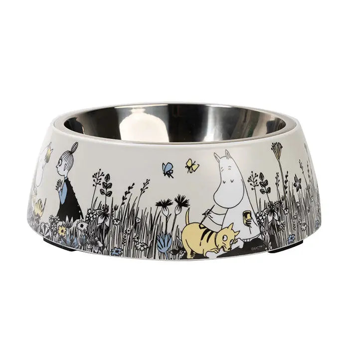 Melamin skål Moomin Pets L 650 ml grå - Maxi Zoo Danmark