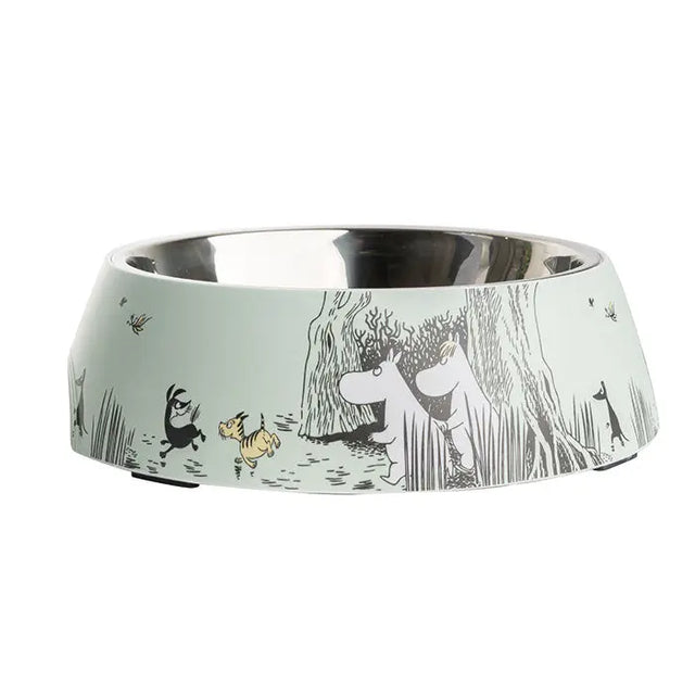 Melamin skål Moomin Pets XL 1200 ml grøn - Maxi Zoo Danmark